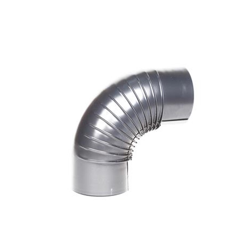 Bocht enkelw. Ø 130 mm 90° geblauwd