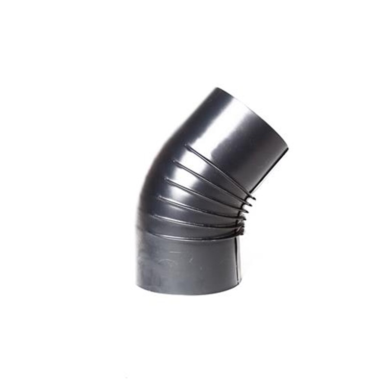 Bocht enkelw. Ø 200 mm 45° geblauwd