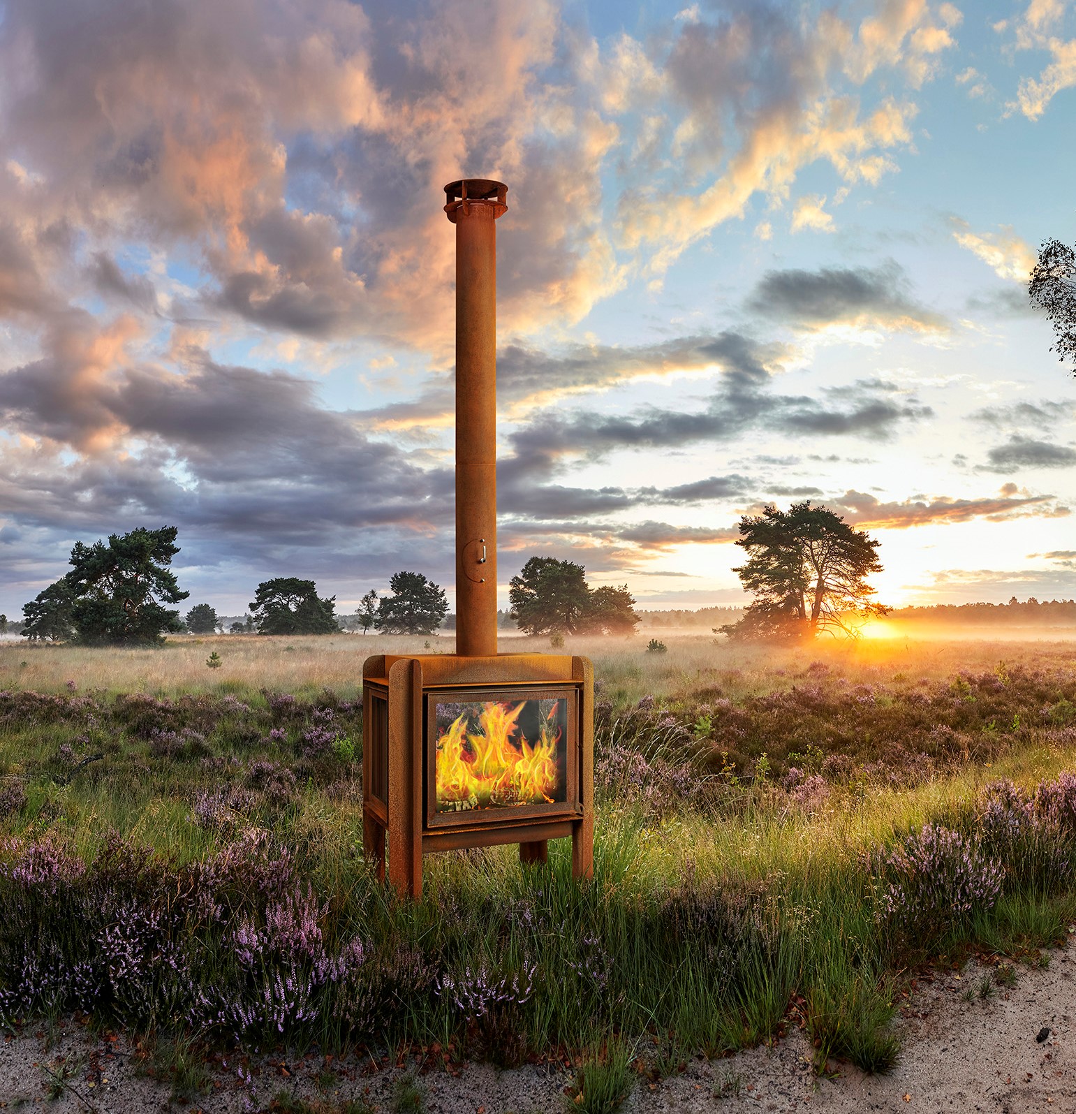 Terrashaard Reny Fennek 80 4 zijden glas