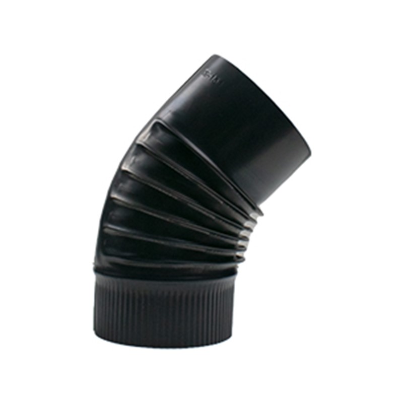 Bocht 45 graden blauw gegloeid - Ø 200 mm