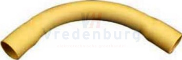 Wavin pvc bocht 5/8" (16mm) creme