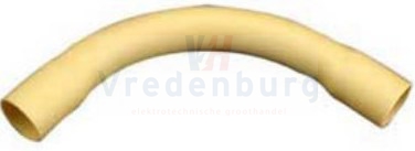 Wavin pvc bocht 3/4" (19mm) creme