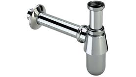 CHROOM BEKERSIFON + muurbuis+rozet 5/4