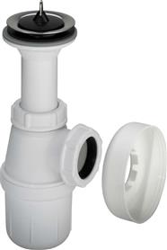 Pvc plugbekersifon z. afv.buis 5/4 +roz.