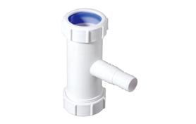 McAlpine wasmachine T-stuk 40x40mm met 1 slangtule 0055040