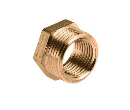 Messing verloopring 1 x 1/2"