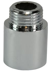 Chroom verlengstuk 3/8"x 30mm