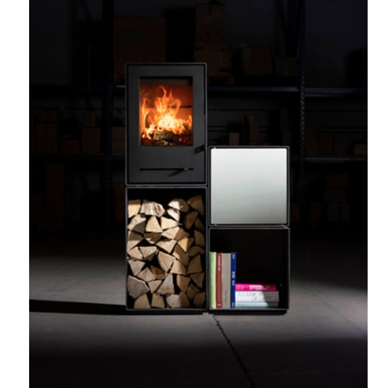 Vrijstaande houtkachel Woody Grid R