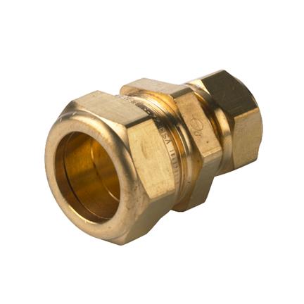 Knel koppeling recht 15x10 mm vernikkeld