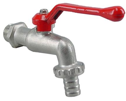 Kogeltapkraan m.slw.1/2"verchr