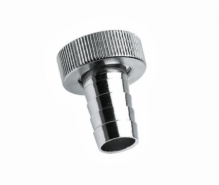 Slangwartel 3/4x 1/2" verchroomd (vlakke dichting)