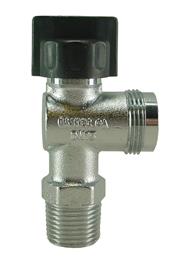 Chroom gaskomfoorkr. 1/2" BUDR. HAAKS in kogeluitvoering Z/K