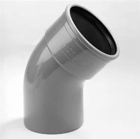 Bocht 125mm 45gr. 1x manchet