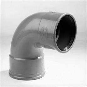 Bocht 125mm 90gr. 2x manchet