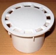 Pvc rooster voor viplex doucheplug 10x10cm diam. 94 mm hoog 63 mm dik 3 mm