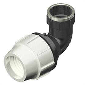 Plasson kiwa klem overg.KNIE 25mmx3/4" binnendraad