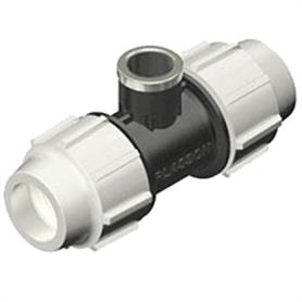 Plasson kiwa klem T-stuk 16x1/2"bidr.x16