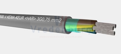 Draka 107593 edrateensnoer 3x2,5 mm