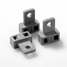 Kunststof montage oog M8