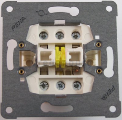 Peha D 616/6 inbouw wissel/wisselschakelaar
