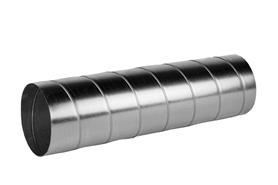 Thermisch verzinkte spiraalgefelste buis 125 mm x 0,4