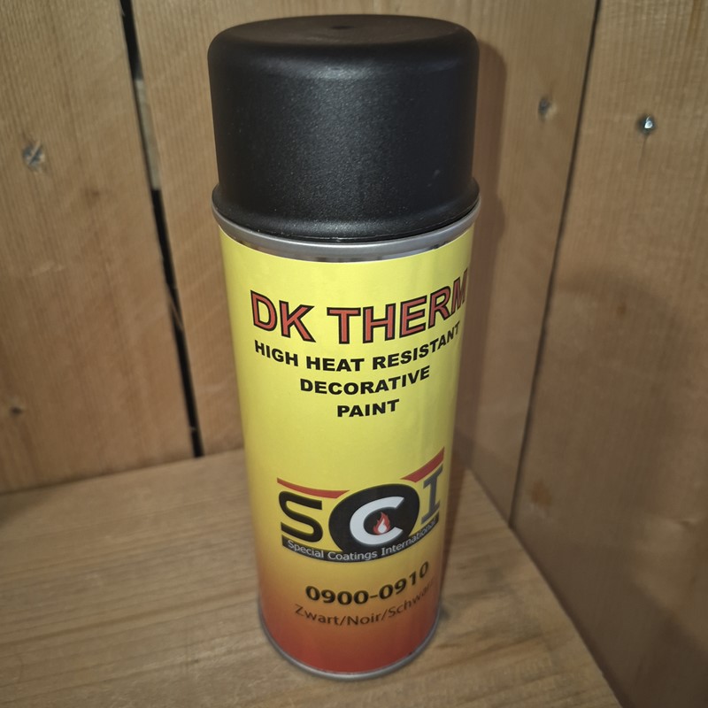 Ekotherm hittebestendige verf - spuitbus zwart 910  400 ml