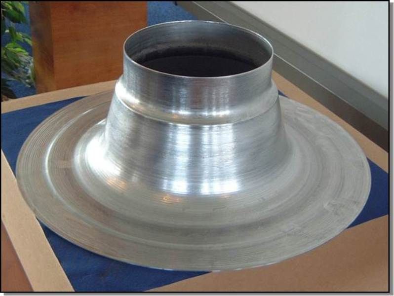 aluminium plakplaat tbv dakdoorvoer 100-150mm 75334 (rond)