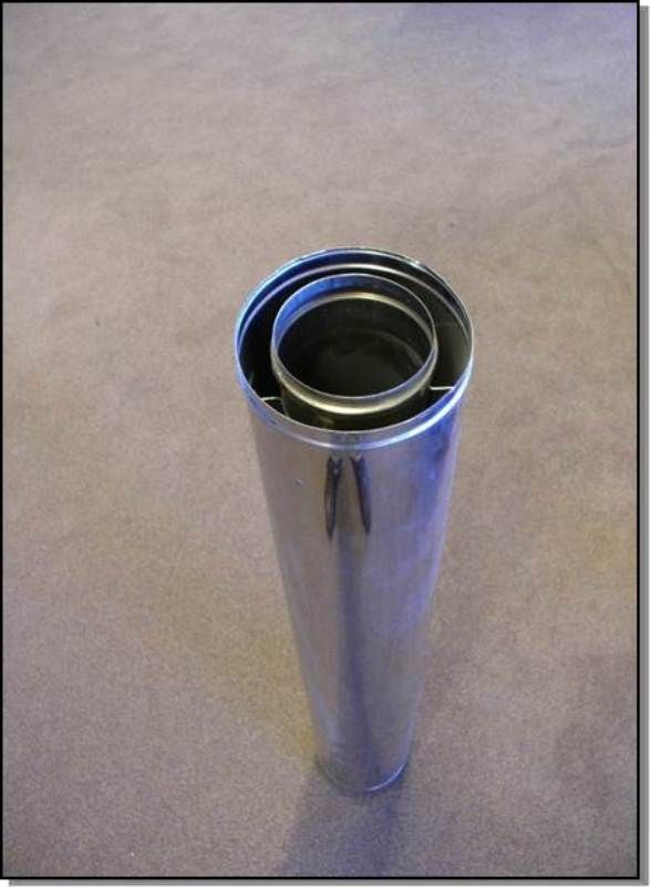 conc.pijp 100-150 L=1000mm rvs (31721)