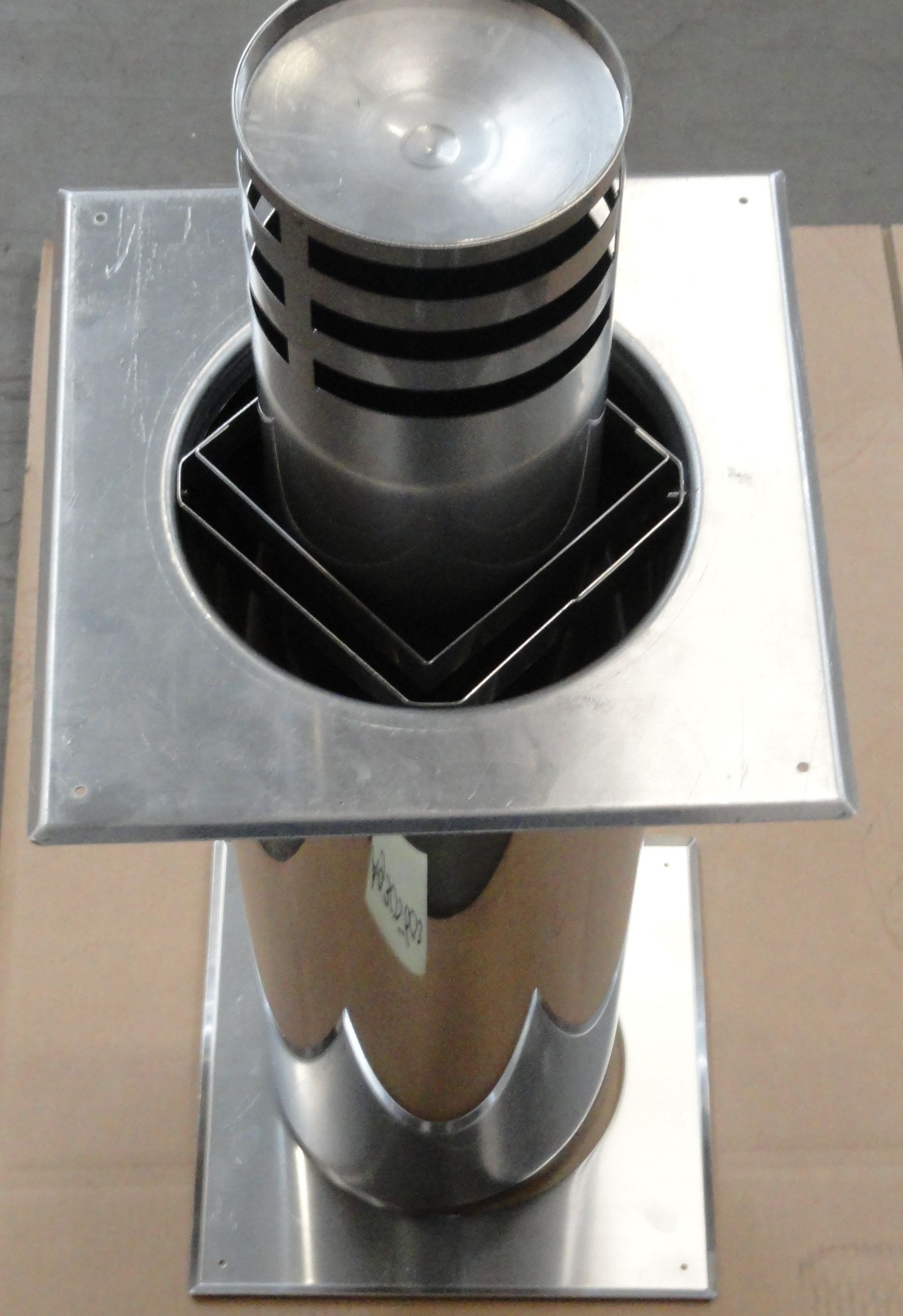 Geveldoorvoer 130-200mm rvs