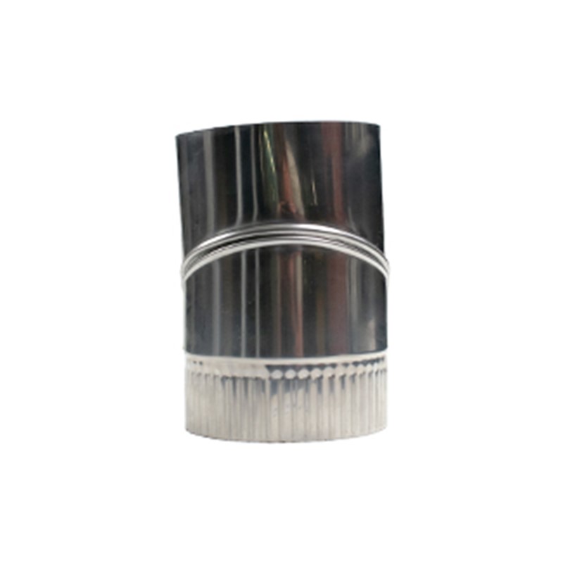 Bocht RVS 316L EK 180 45 gr. verstelbaar "UITLOPEND"