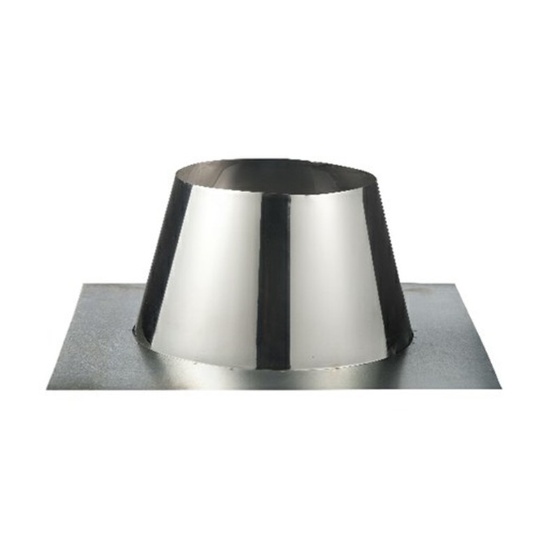 Dakdoorvoer plat verzinkt 200mm  Isoduct