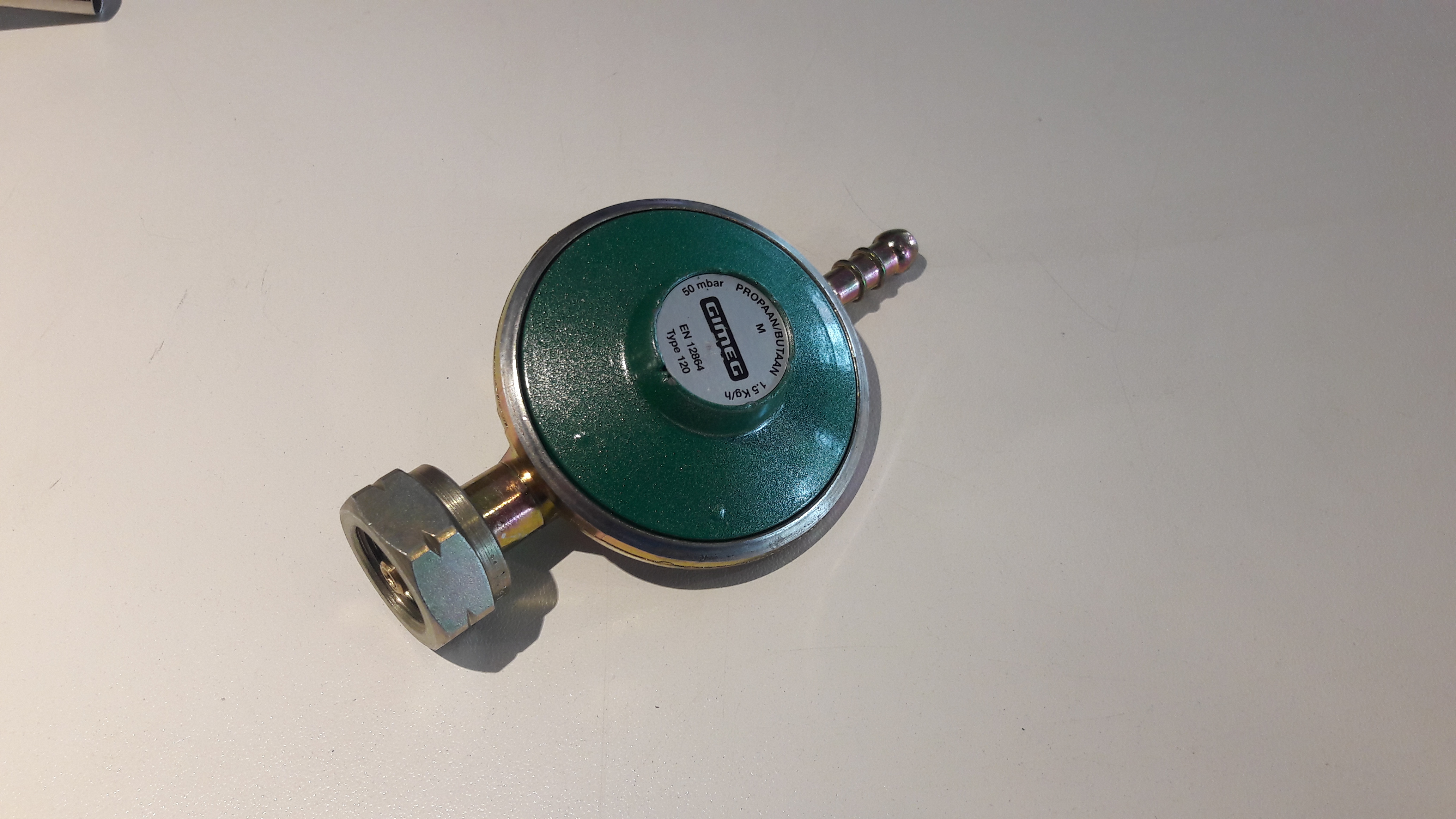 Gimeg regelaar 30 Mbar Shell x slang