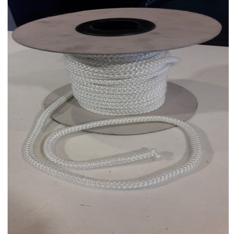 Kachelkoord rond 4 mm wit - lengte prijs per rol 50 mtr