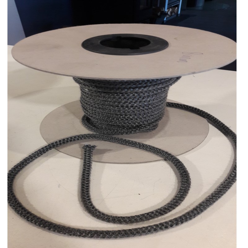 Kachelkoord rond 25 mm zwart - lengte prijs per rol 10 mtr