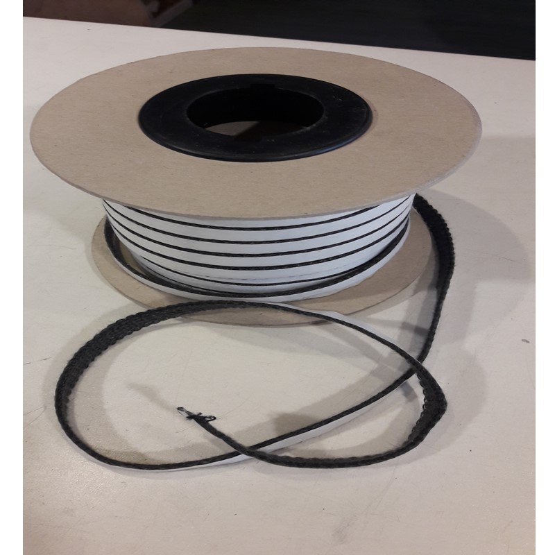 Zelfklevend kachelband 10 x 2 mm - lengte prijs per rol 50 meter - zwart