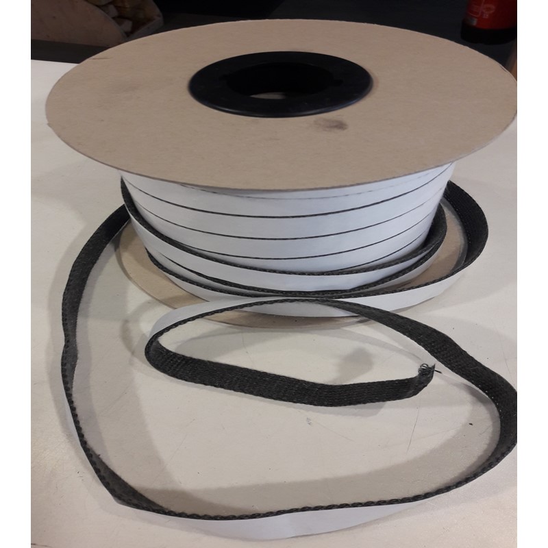 Zelfklevend kachelband 20 x 2 mm - lengte prijs per rol 50 meter - zwart