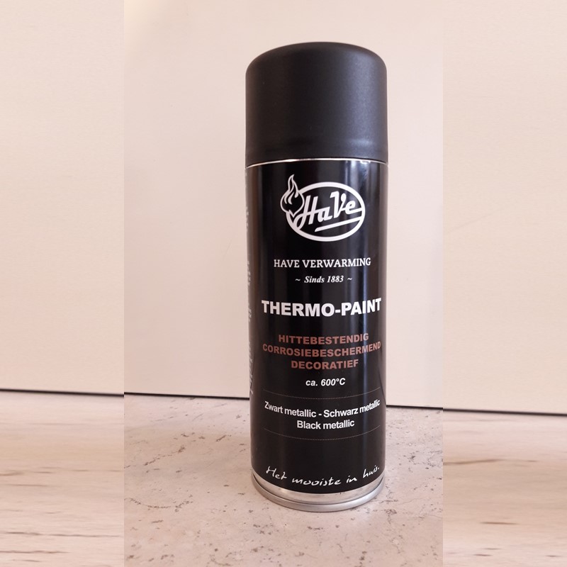 HaVe hittebestendige verf - spuitbus zwart metalic 400 ml