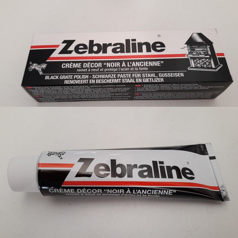 Zebraline kachelpoets - tube zwart 100 ml