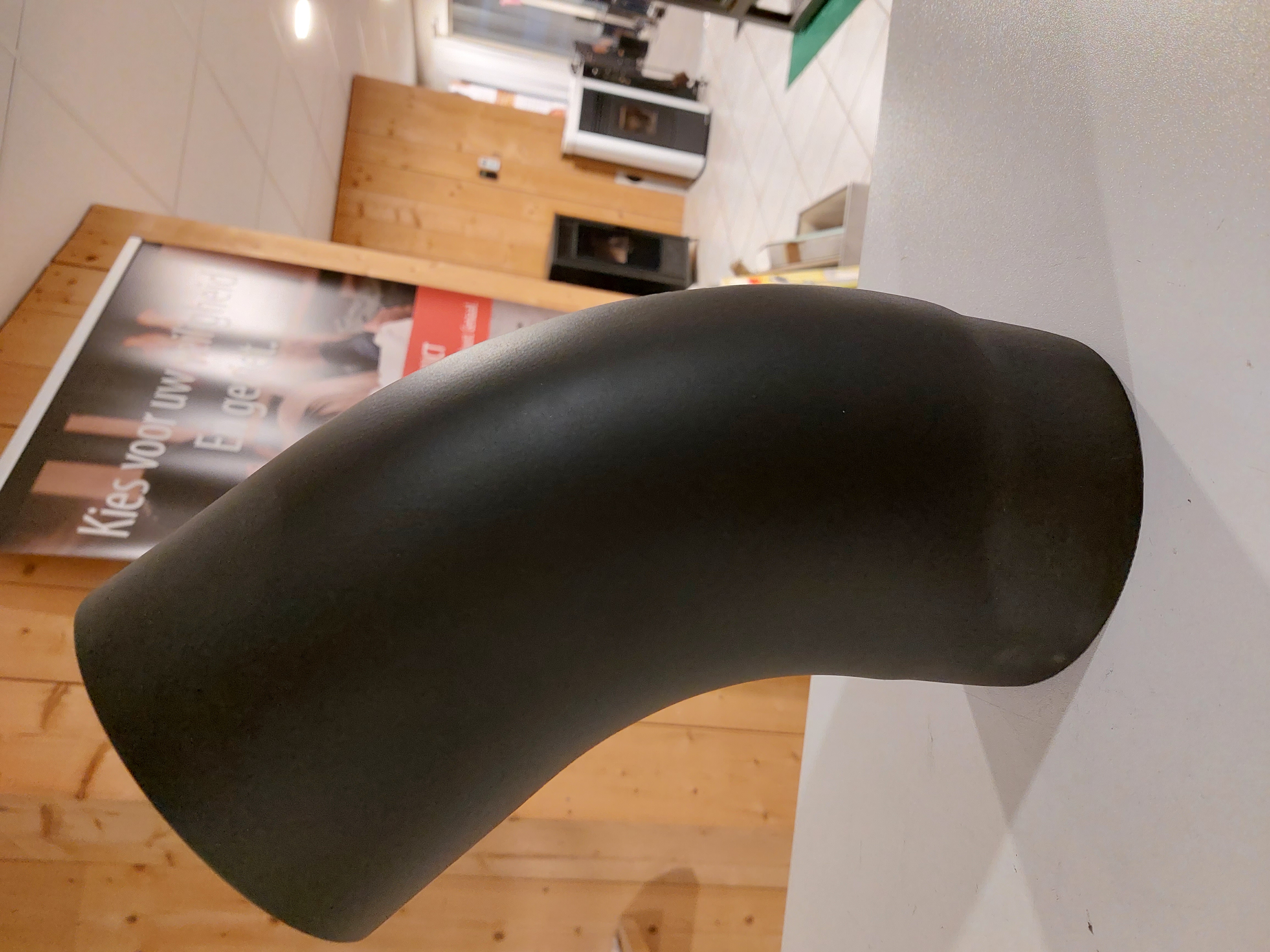 Bocht dikwandig staal zwart Ø 150 mm - 45 graden GLAD