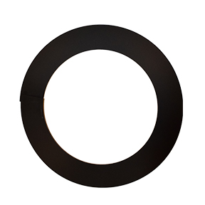 Rozet zwart voor dikwandig pijp Ø 150 - 200 mm VERSTELBAAR