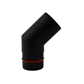 Bocht 30gr 80mm pellet zwart