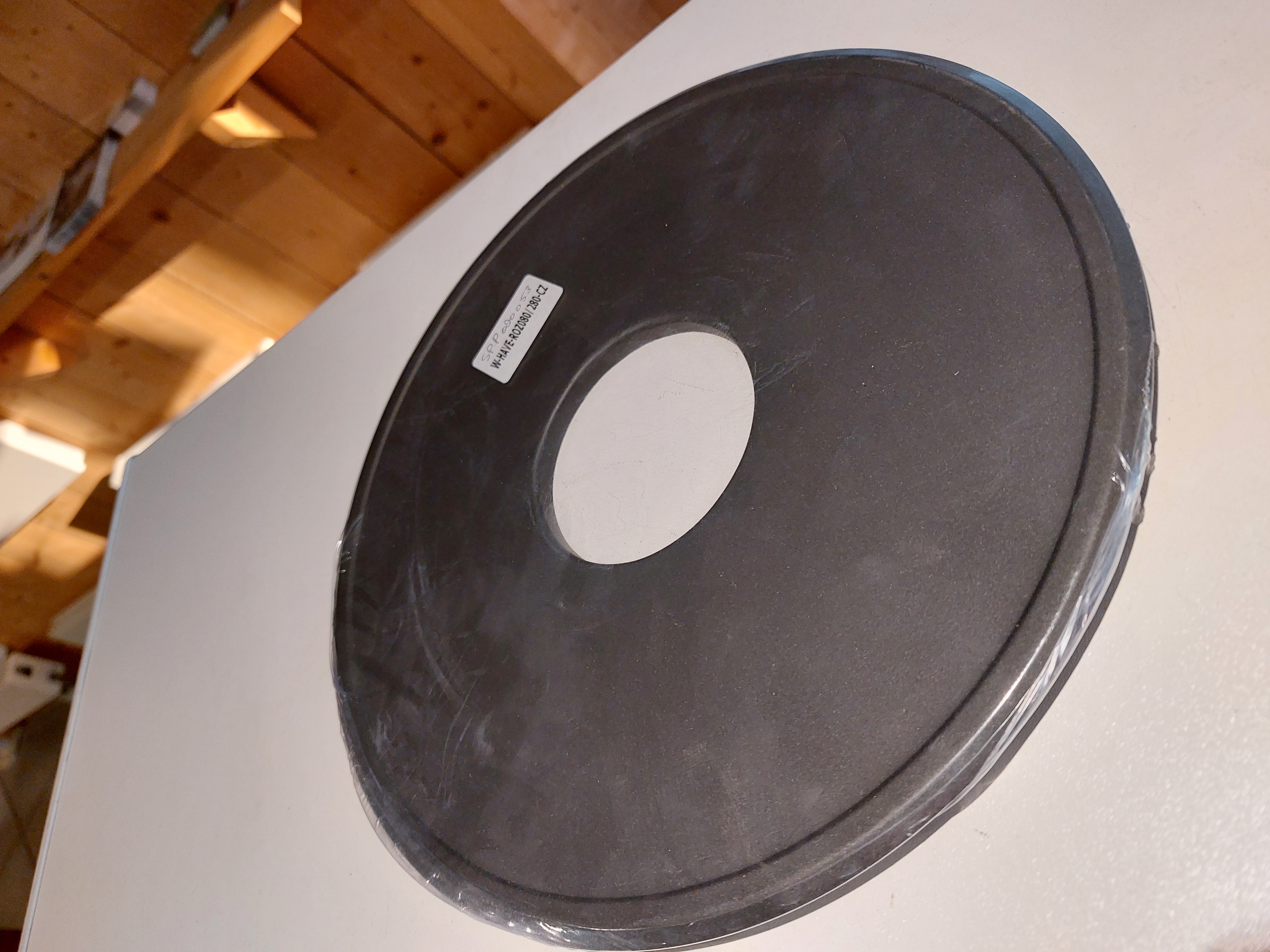 Rozet 80mm pellet randbreedte 100mm vlak