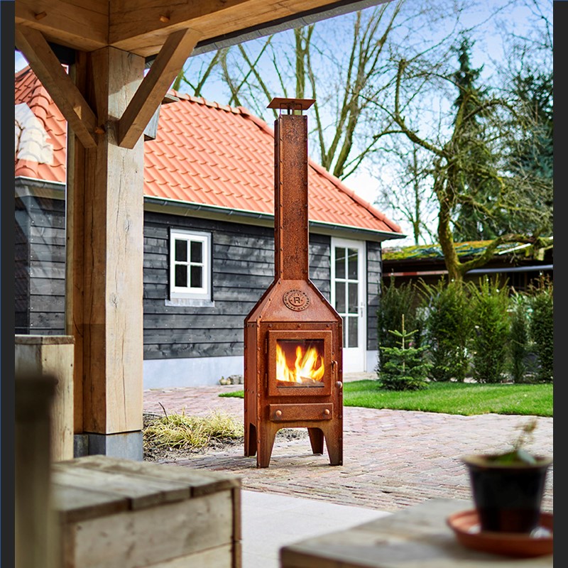Bijuga tuinkachel zonder wielen - Corten