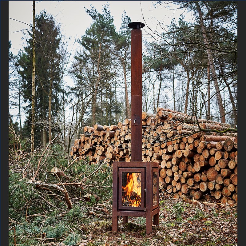 Terrashaard Reny Quaruba XXL 3 zijden glas - Corten