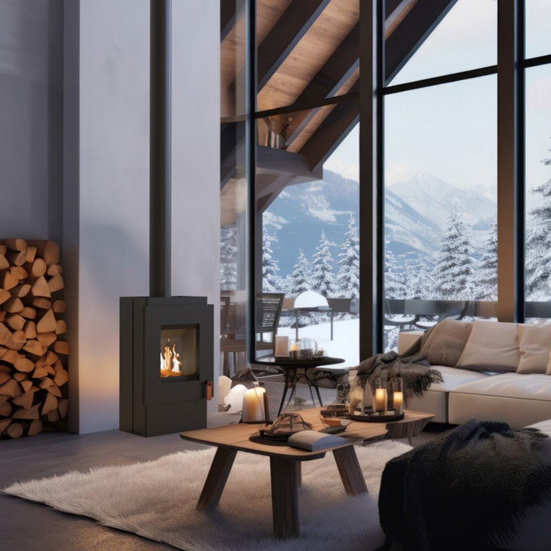 Vrijstaande houtkachel BOX40 55-110