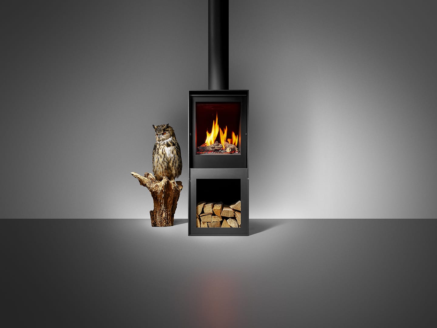 Vrijstaande gaskachel Box 45 gas