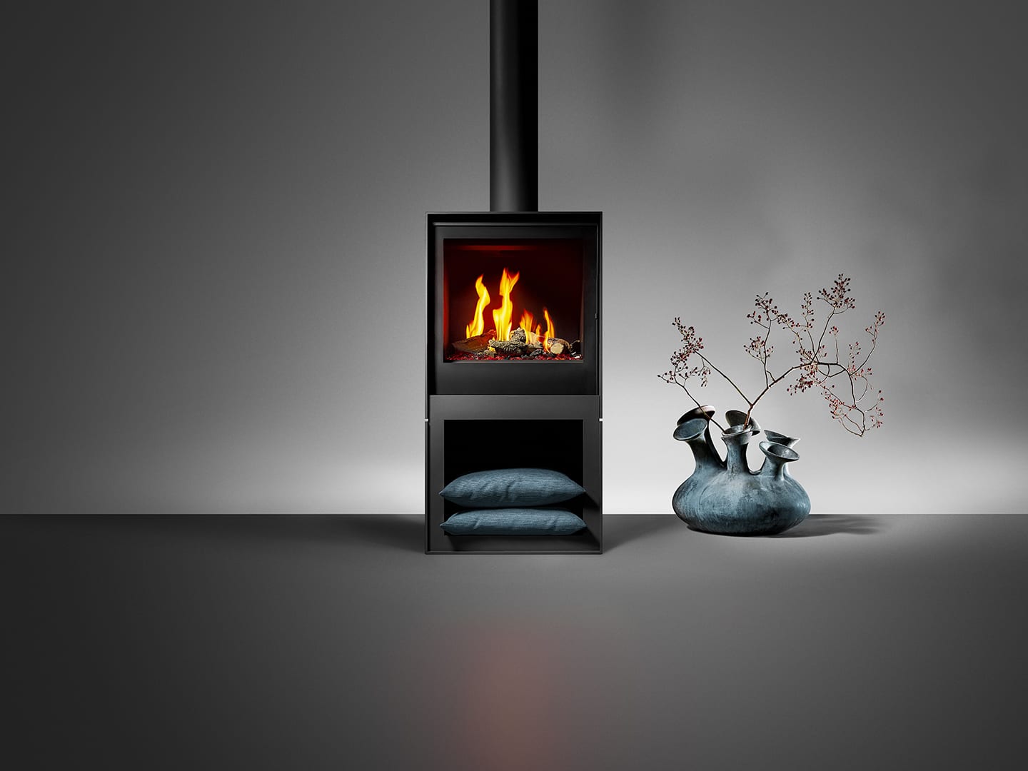 Vrijstaande gaskachel Box 55 gas