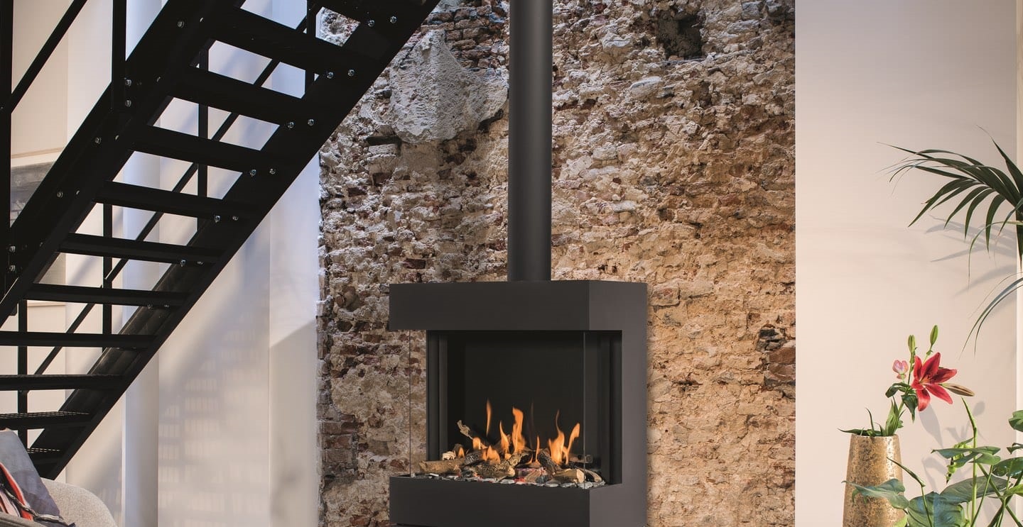 Hangende gaskachel Box gas Panorama 73-52