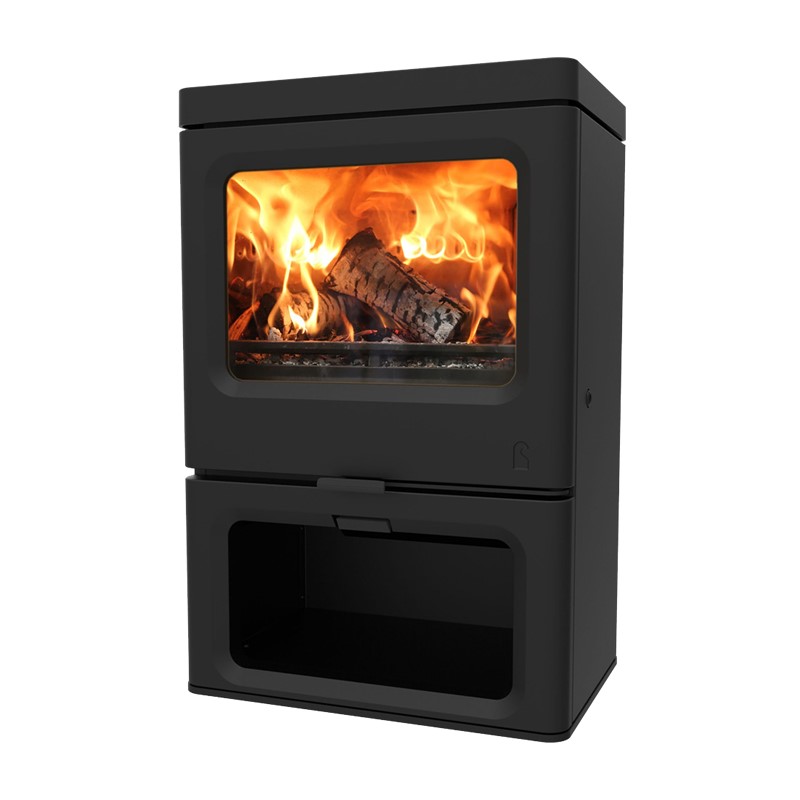 Vrijstaande houtkachel Skye 7 met Sokkel