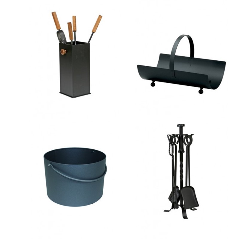 Haardset, houtbak e.d. (meerdere modellen leverbaar)